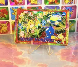 Pokemon HOLO Vintage Pocket Monsters Vending Prism Sticker 1998 Nintendo - Image 3
