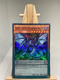 Aether, The Evil Empowering Dragon - Super Rare Limited Ed CT13-EN011 LP YuGiOh - Image 1