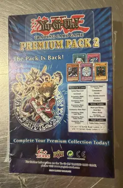 YUGIOH PREMIUM PACK (2 BOOSTER PACKS) FACTORY SEALED - Image 2
