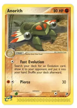 Anorith 27/100 EX Sandstorm Pokemon Card - Image 1