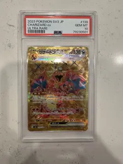 2023 Pokemon SV3 Japanese Charizard ex Ultra Rare Gold PSA 10!!! Stunning Card!! - Image 1