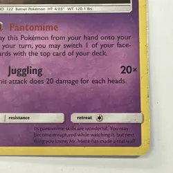 Mr. Mime 11/18 Rare Holo Card Detective Pikachu 2019 Pokemon TCG MP - Image 5