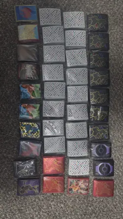 Pokemon ETB Lot Of 40 Various ETB Card Sleeves - Across A Ton Of Sets! - Image 1