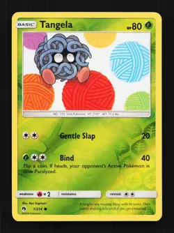 Tangela 1/214 LP Lost Thunder English Pokemon Card TCG - Image 1
