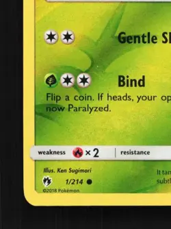 Tangela 1/214 LP Lost Thunder English Pokemon Card TCG - Image 2