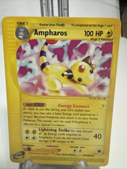 Ampharos 34/165 Pokemon Expedition Non-Holo Rare Card LP - Image 1