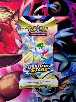 Pokemon TCG: Sword & Shield-Brilliant Stars Sleeved Booster Pack (10 Cards) 820650809972 - Image 1
