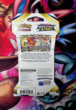 Pokemon TCG: Sword & Shield-Brilliant Stars Sleeved Booster Pack (10 Cards) 820650809972 - Image 2