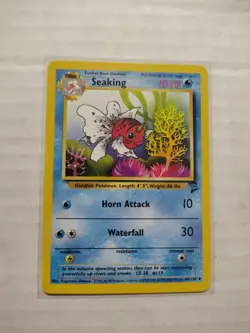 Pokemon TCG Seaking Base Set 2 60/130 Unlimited Uncommon Card WOTC - Image 1