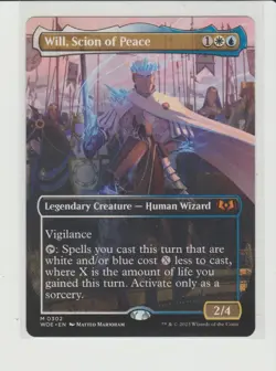 Will, Scion of Peace Borderless Mythic MtG Card WOE 302 - Image 1
