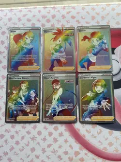 Pokemon TCG Rainbow Rare Trainer Lot Of 6 Secret Rare Cards Sword & Shield Era - Image 1