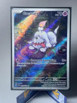 (Pre-Owned) Pokemon Greavard Illustration Rare Card 214/198 Scarlet & Violet - Image 1