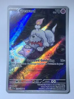 (Pre-Owned) Pokemon Greavard Illustration Rare Card 214/198 Scarlet & Violet - Image 2