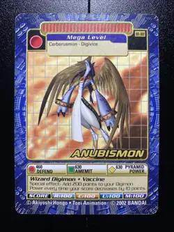 Anubismon BO-300 Digimon Digi-Battle Series 6 Trading Card MP - Image 1