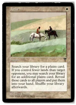 MTG Tithe - Visions Heavily Played English - Image 1