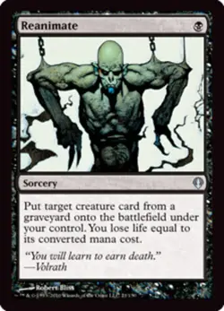 1x Reanimate Light Play, English Archenemy MTG Magic - Image 1