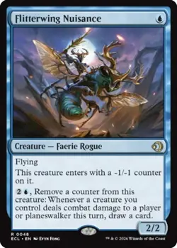 x1 Flitterwing Nuisance R MTG Lorwyn Eclipsed M/NM, English - Image 1