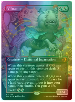 Vibrance - Foil - Borderless Lorwyn Eclipsed MTG - Image 1