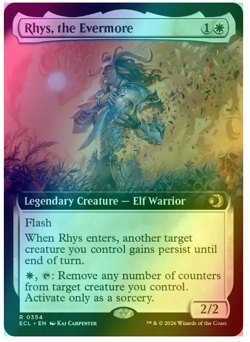 Rhys, the Evermore - Foil - Extended Art Lorwyn Eclipsed MTG - Image 1