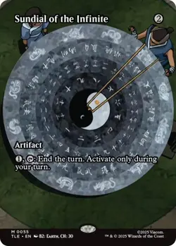 borderless SUNDIAL OF THE INFINITE 0055 Avatar The Last Airbender MTG Magic - Image 1