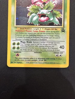 Pokemon TCG Venusaur Black Star Promo #13 WotC - Image 4