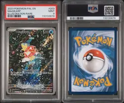 2023 POKEMON PAL EN-PALDEA EVOLVED ILLUSTRATION RARE #203 MAGIKARP PSA 9 - Image 3