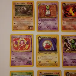 Pokemon 1st Edition Cards 16 Assorted Lot Black Diamond Gamefreak Collectibles - Image 3