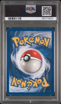 1999 POKEMON BASE SET UNLIMITED #7 HITMONCHAN-HOLO PSA 5 - Image 2