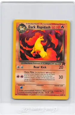 DARK RAPIDASH 44/82 - UNCOMMON - Team Rocket - VINTAGE WOTC Pokemon Card - NM/LP - Image 1