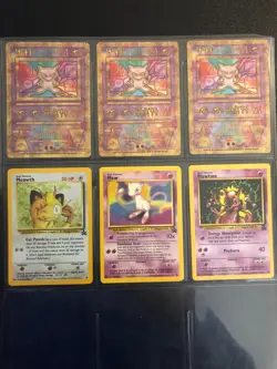 Ancient Mew and Promo Cards Meowth 10 Mew 8 and Mewtwo 14 Pokemon Trading Card - Image 1