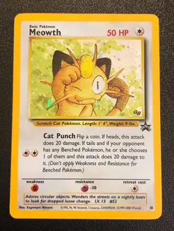 Ancient Mew and Promo Cards Meowth 10 Mew 8 and Mewtwo 14 Pokemon Trading Card - Image 4