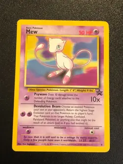 Ancient Mew and Promo Cards Meowth 10 Mew 8 and Mewtwo 14 Pokemon Trading Card - Image 5