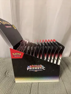 Pokemon Prismatic Evolutions 3 Booster Pack Blister-Tech Sticker Collection x12 - Image 2