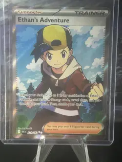 Ethan's Adventure #221/182 Ultra Rare Pokemon SV10 Destined Rivals Near MInt - Image 1
