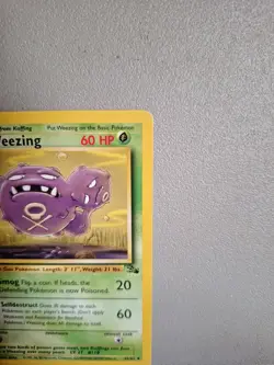 Pokemon TCG Weezing Fossil 45/62 Regular Unlimited Uncommon - Image 3