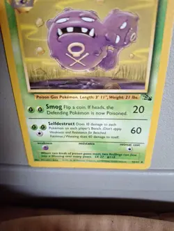 Pokemon TCG Weezing Fossil 45/62 Regular Unlimited Uncommon - Image 5