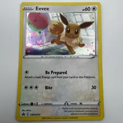 Pokemon TCG Eevee SWSH212 Black Star Promo Sword & Shield Holo Rare NM/M - Image 1