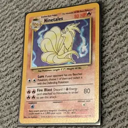 Pokemon TCG Ninetales 12/102 Base Set Unlimited Holo Rare Vintage 1999 WOTC - Image 3