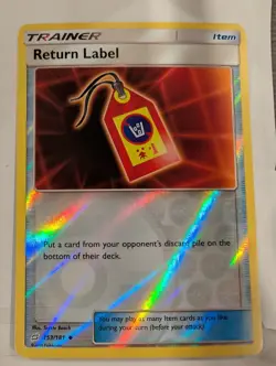 Return Label 153/181 - SM-Team Up Pokemon Reverse Holo Foil Nice! - Image 1