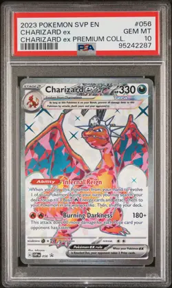 2023 POKEMON SVP EN-SV BLACK STAR PROMO #056 CHARIZARD EX PSA 10 - Image 1