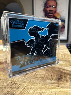 Pokemon Scarlet & Violet Black Bolt Pokemon Center ETB in Acrylic Case! - Image 1
