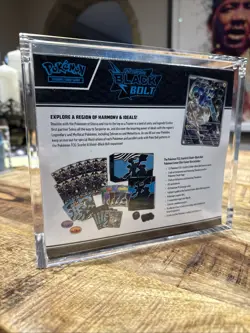 Pokemon Scarlet & Violet Black Bolt Pokemon Center ETB in Acrylic Case! - Image 4