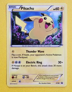 2015 Pokemon Pikachu (Collector Chest) XY89 Holo Swirl - Image 1