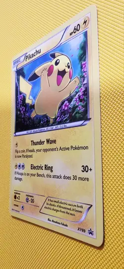 2015 Pokemon Pikachu (Collector Chest) XY89 Holo Swirl - Image 4