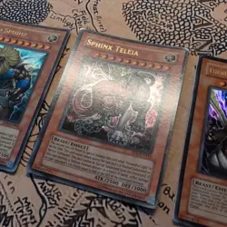 Theinen, Andro, Teleia, Sphinx Set EP1-EN001/2/3 Ultra Rare Yugioh mp - Image 4