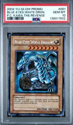 Yugioh PSA 10 Blue Eyes White Dragon PCK-001 Power of Chaos Kaiba Promo GEM MINT - Image 1