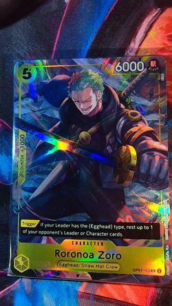 Roronoa Zoro (Illustration Box Vol.3) OP07-113 One Piece Promotion Cards Foil - Image 1