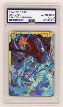 PSA Signed Eric Vale One Piece TCG Sanji OP06-119 SEC English - Image 1