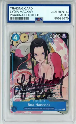 PSA Signed Lydia Mackay One Piece Boa Hancock (Illustration Box Vol.1) ST17-004 - Image 1