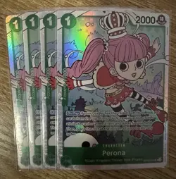 4 x One Piece TCG OP12-034 Super Rare (SR) Perona NM English (Playset) - Image 1